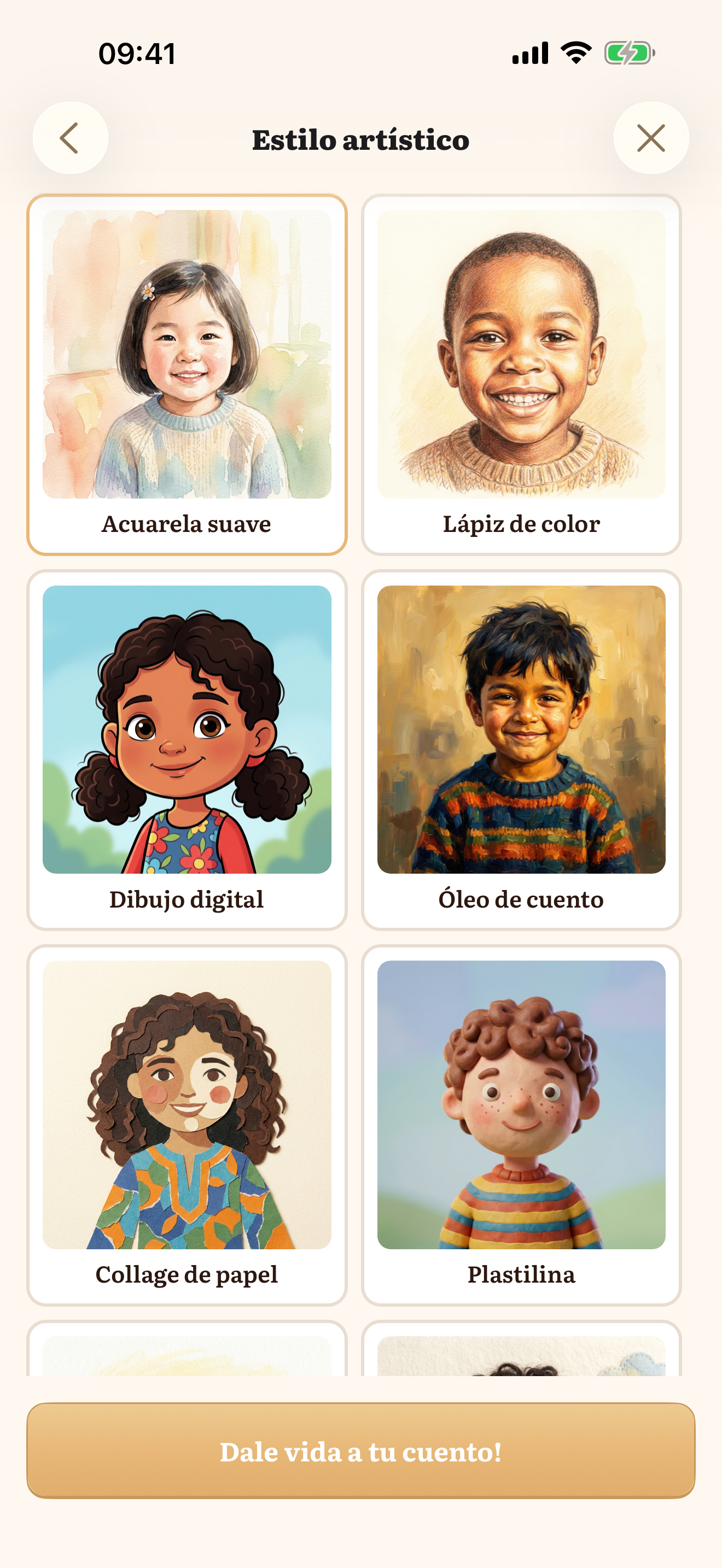 Cuentos en múltiples estilos de arte